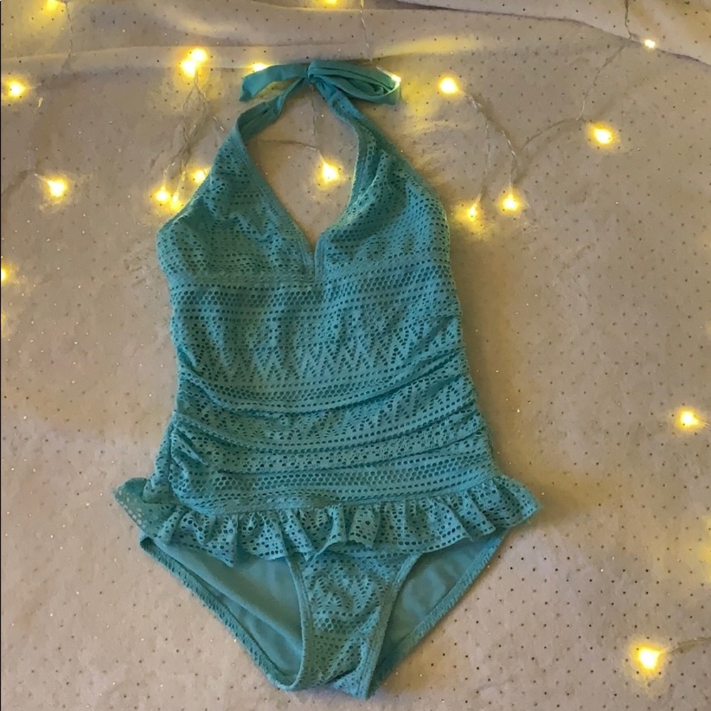 Blue bathing suit
